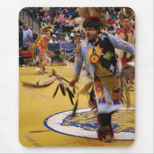 Tapis De Souris Danseur de Pow Wow amérindien