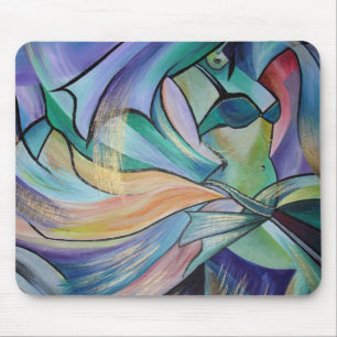 Tapis De Souris Danseur Du Ventre Du Moyen-Orient Avec Voiles Past