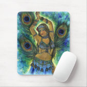 Tapis De Souris Danseur Mousepad de paon (Avec souris)