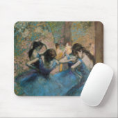 Tapis De Souris Danseurs d'Edgar Degas | dans le bleu, 1890 (Avec souris)