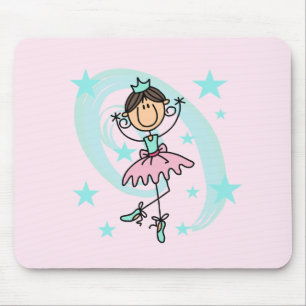 Tapis De Souris Danseuse de Ballet - T-shirts Marron et Cadeaux
