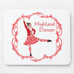 Tapis De Souris Danseuse des Highlands écossais Motif noué celtiqu
