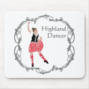 Tapis De Souris Danseuse des Highlands écossais Noeud celtique Rou