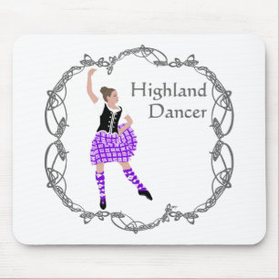 Tapis De Souris Danseuse des Highlands écossais Noeud celtique Vio