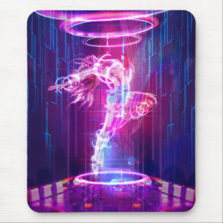 Tapis De Souris Danseuse du Neon Night Club