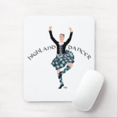 Tapis De Souris Danseuse écossaise Highland Fling (Avec souris)