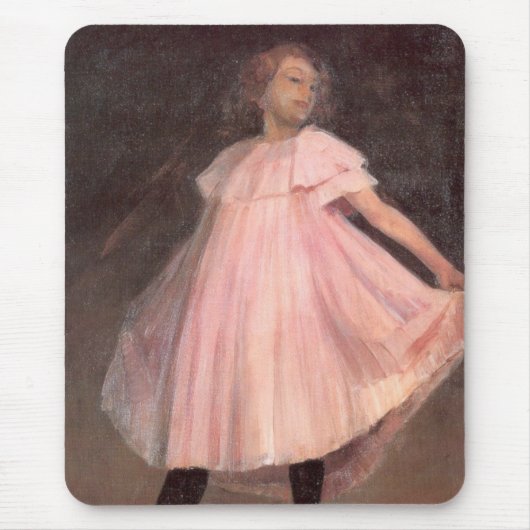 Tapis De Souris Danseuse en robe rose (Devant)