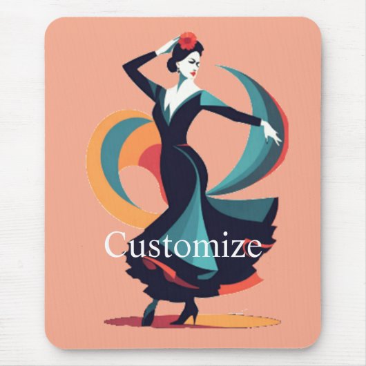 Tapis De Souris Danseuse flamenco Thunder_Cove (Devant)