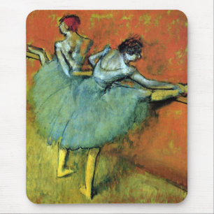 Tapis De Souris Danseuses au Barres par Edgar Degas, Ballet Vintag