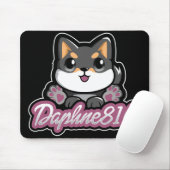 Tapis De Souris Daphne 816 Mousepad - noir (Avec souris)