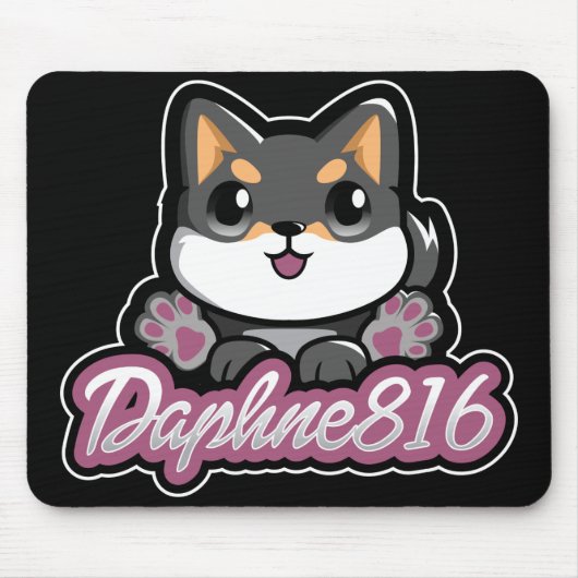 Tapis De Souris Daphne 816 Mousepad - noir (Devant)
