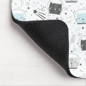Tapis de souris d'Aqua de chat de l'espace (Coin)