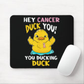 Tapis De Souris Daring Duckie - Guerrier du cancer du sein (Avec souris)