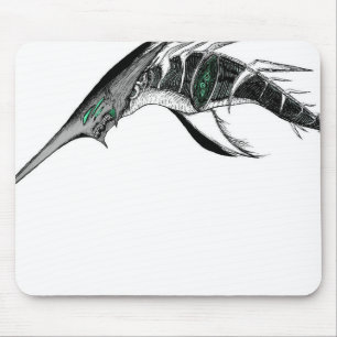 Tapis De Souris Dark Anime Fantasy Corbeau et Démon Art