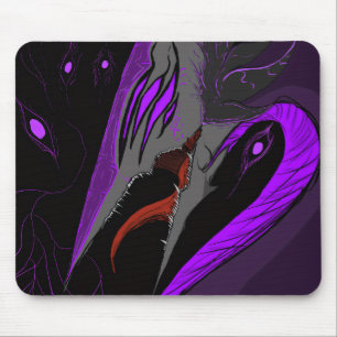 Tapis De Souris Dark Anime Fantasy Crow and Demon Art