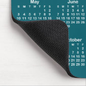 Tapis De Souris Dark Teal and White 2026 Calendar (Coin)