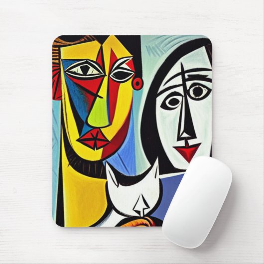 Tapis de souris d'art abstrait (Avec souris)