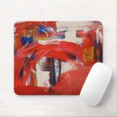 Tapis de souris d'art abstrait | Accessoire de bur (Avec souris)
