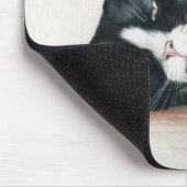 Tapis de souris d'art "de chat de smoking" (Coin)