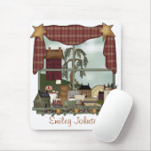 Tapis de souris d'art de pays (Avec souris)