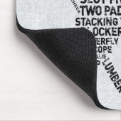 Tapis de souris d'art du mot Hockey Netminder (Coin)