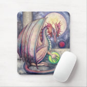 Tapis de souris d'art fantastique Dragon's Perch (Avec souris)