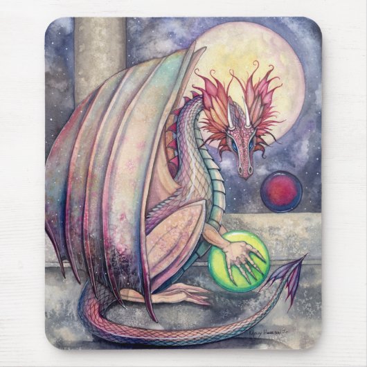Tapis de souris d'art fantastique Dragon's Perch (Devant)