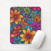 Tapis de souris d'art "Flowerpower" (Avec souris)
