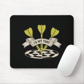 Tapis De Souris Darts - Je frapperais ce Bullseye (Avec souris)