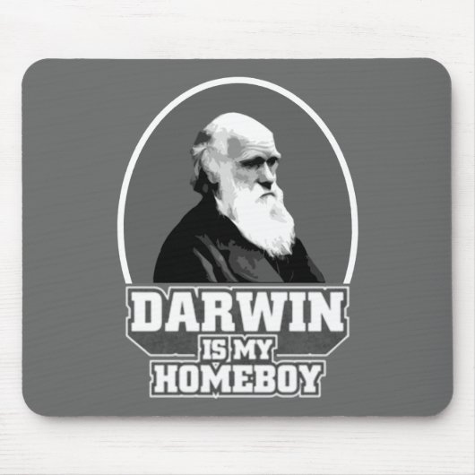 Tapis De Souris Darwin est mon Homeboy (Devant)