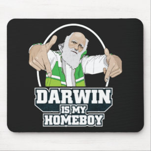 Tapis De Souris Darwin est mon Homeboy (polychrome)
