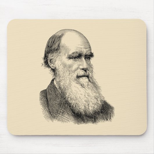 Tapis De Souris Darwin Portrait Evolution/ Charles Darwin (Devant)