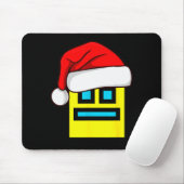 Tapis De Souris Dash Geometry Repeat Christmas Santa Hat Game Vide (Avec souris)