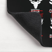 Tapis De Souris Dasher Dancer Prancer & Bourbon Noël (Coin)