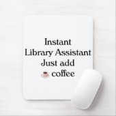 Tapis de souris d'assistant de bibliothèque (Avec souris)