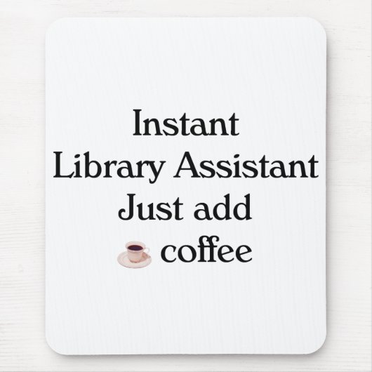 Tapis de souris d'assistant de bibliothèque (Devant)