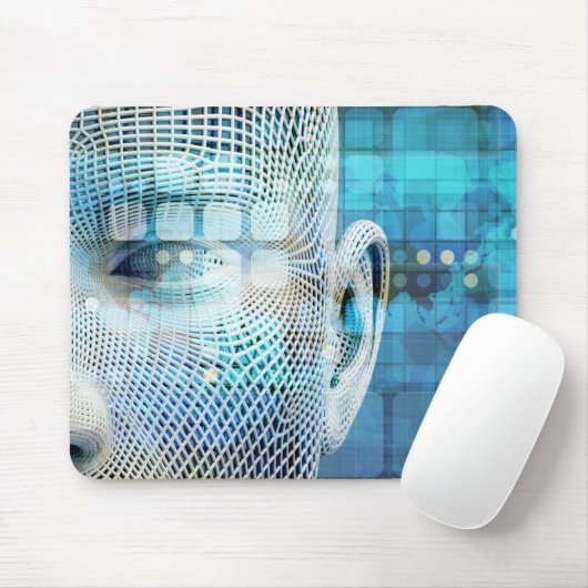 Tapis De Souris Data Science Machine Learning avec le cerveau (Avec souris)