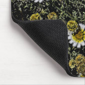 TAPIS DE SOURIS DATES BLANCHES, CENTRE JAUNE/EFFETS NUMÉRIQUES/PHO (Coin)