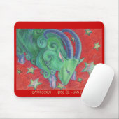 Tapis De Souris Dates du Zodiac Capricorne mousepad (Avec souris)
