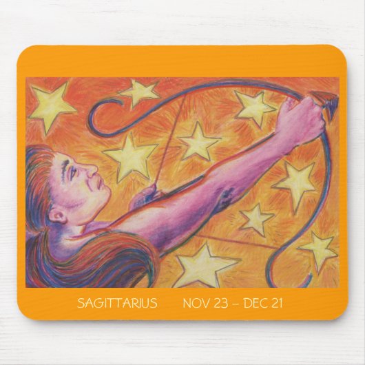 Tapis De Souris Dates du Zodiac Sagittarius mousepad (Devant)