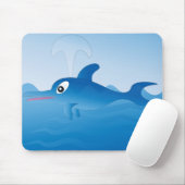 Tapis De Souris Dauphin bleu (Avec souris)