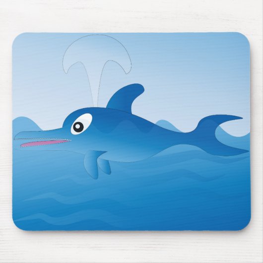 Tapis De Souris Dauphin bleu (Devant)