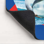 Tapis De Souris Dauphin Dansant Sur Les Vagues, Mousepad (Coin)