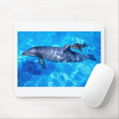 Tapis De Souris Dauphin et bébé (Avec souris)