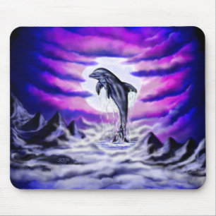Tapis De Souris Dauphin lunaire