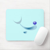Tapis De Souris dauphin stylisé Mousepad (Avec souris)