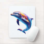 Tapis De Souris Dauphins Colorés Arts Mignons (Avec souris)