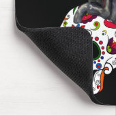 Tapis De Souris Day Of The Dead Cat Sugar Skull And Butterfly (Coin)