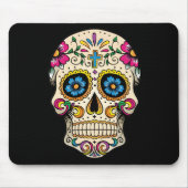 Tapis De Souris Day of the Dead Sugar Skull with Cross (Devant)