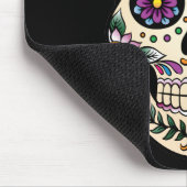Tapis De Souris Day of the Dead Sugar Skull with Rose (Coin)